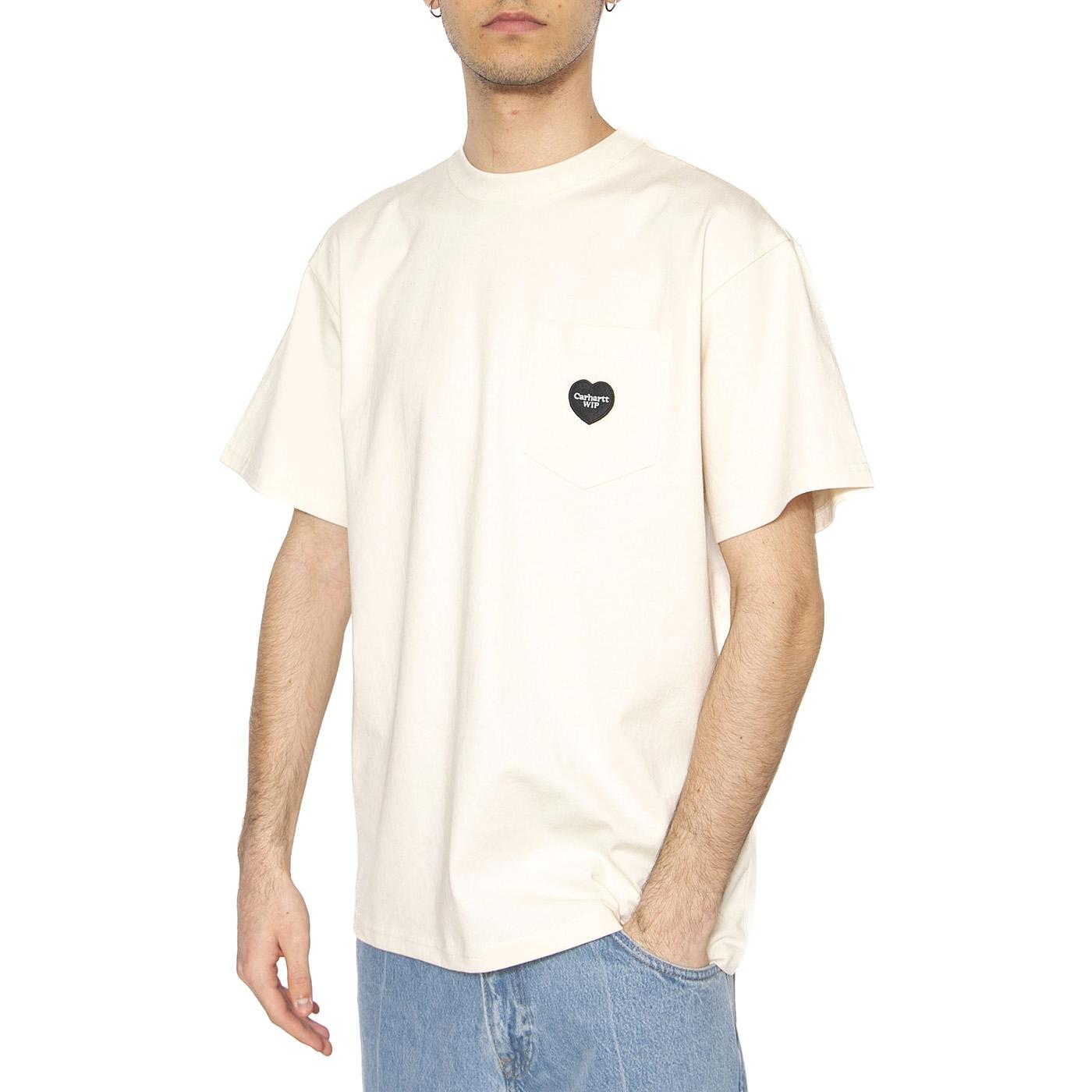 S/S Ingo Pocket T-Shirt Undyed - Maglietta Girocollo Uomo Beige I034486.32MXX  CARHARTT WIP 