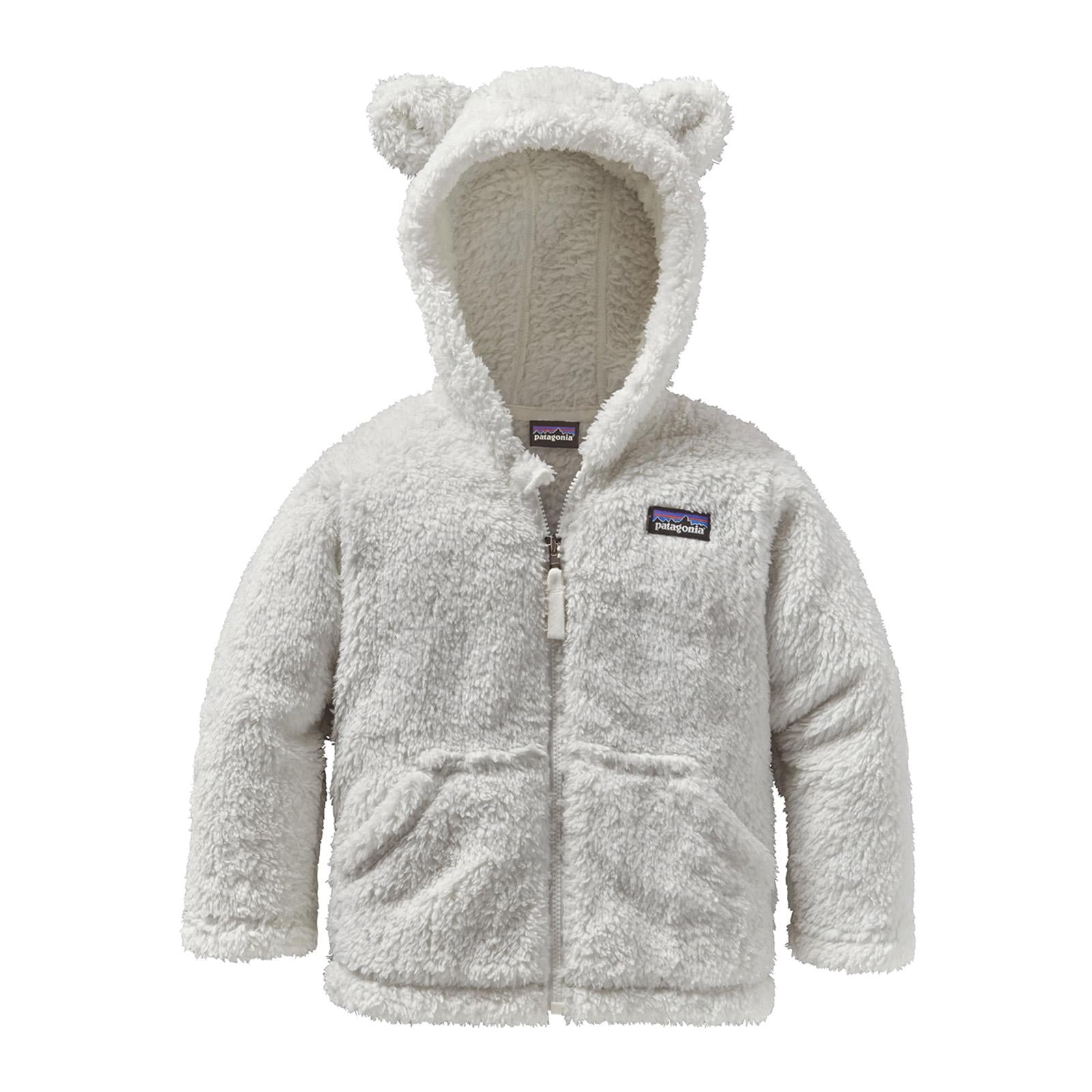 Baby Furry - Giacca Invernale con Cappuccio Bambino Bianca 61155-BCW . PATAGONIA 