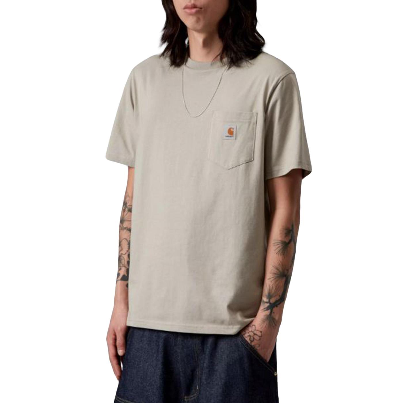 S/S POCKET T-SHIRT PUDDLE - Maglietta Girocollo Uomo Grigia I030434 3GEXX CARHARTT WIP 