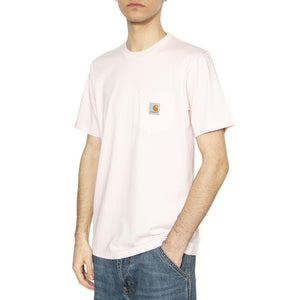 S/S Pocket T-Shirt Air Pink - Maglietta Girocollo Uomo Rosa I030434.2P7XX  CARHARTT WIP 