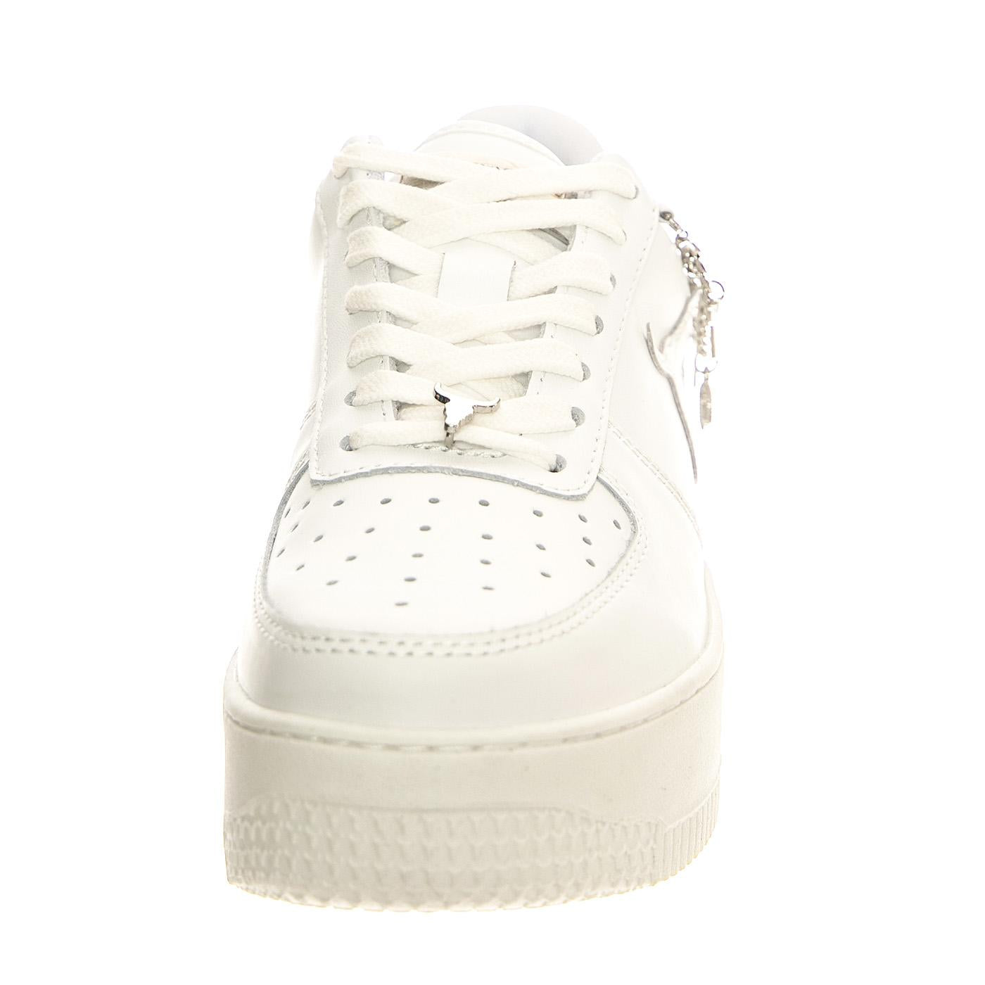 Remember White Brave / Silver Chain - Scarpe Donna Bianche WSPRELEASE-WHTSIL  WINDSOR SMITH 