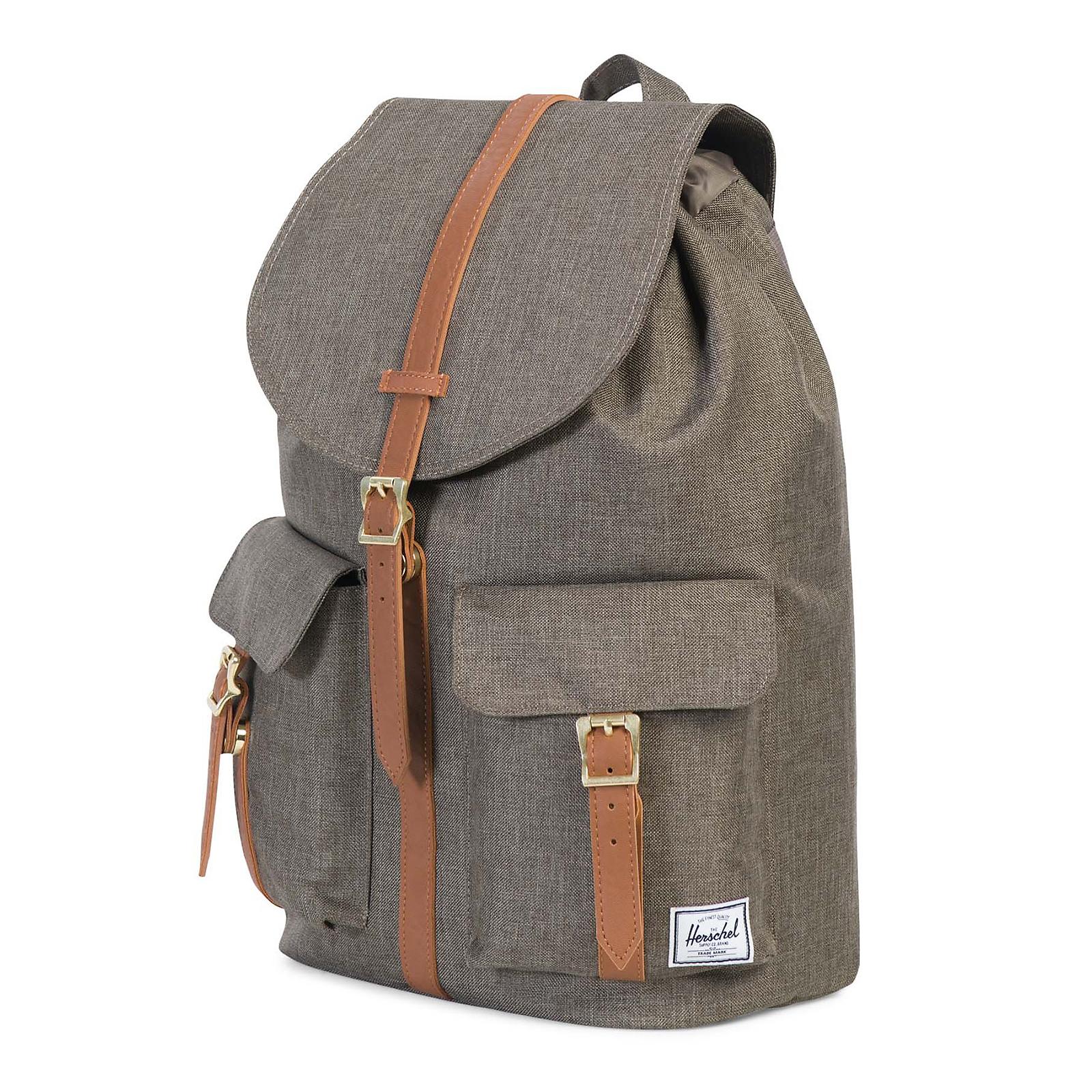 DAWSON CLASSICS BACKPACK CANTEEN CROSSHATCH/TAN SYNTHETIC LEATHER 10233-01247  HERSCHEL 