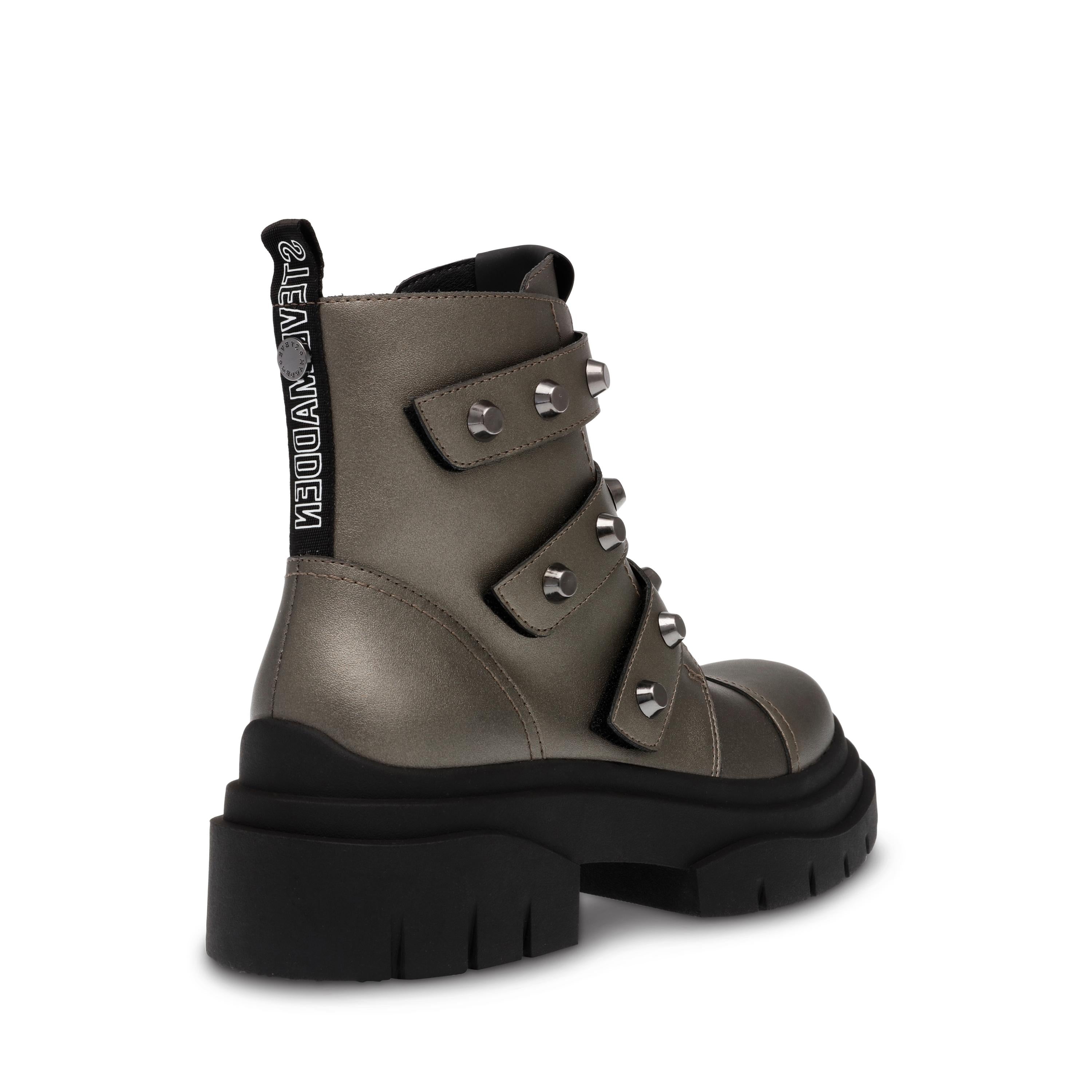 High-Level Pewter Leather - Stivali Donna Grigi SMSHIGH-LEVEL-617  STEVE MADDEN 