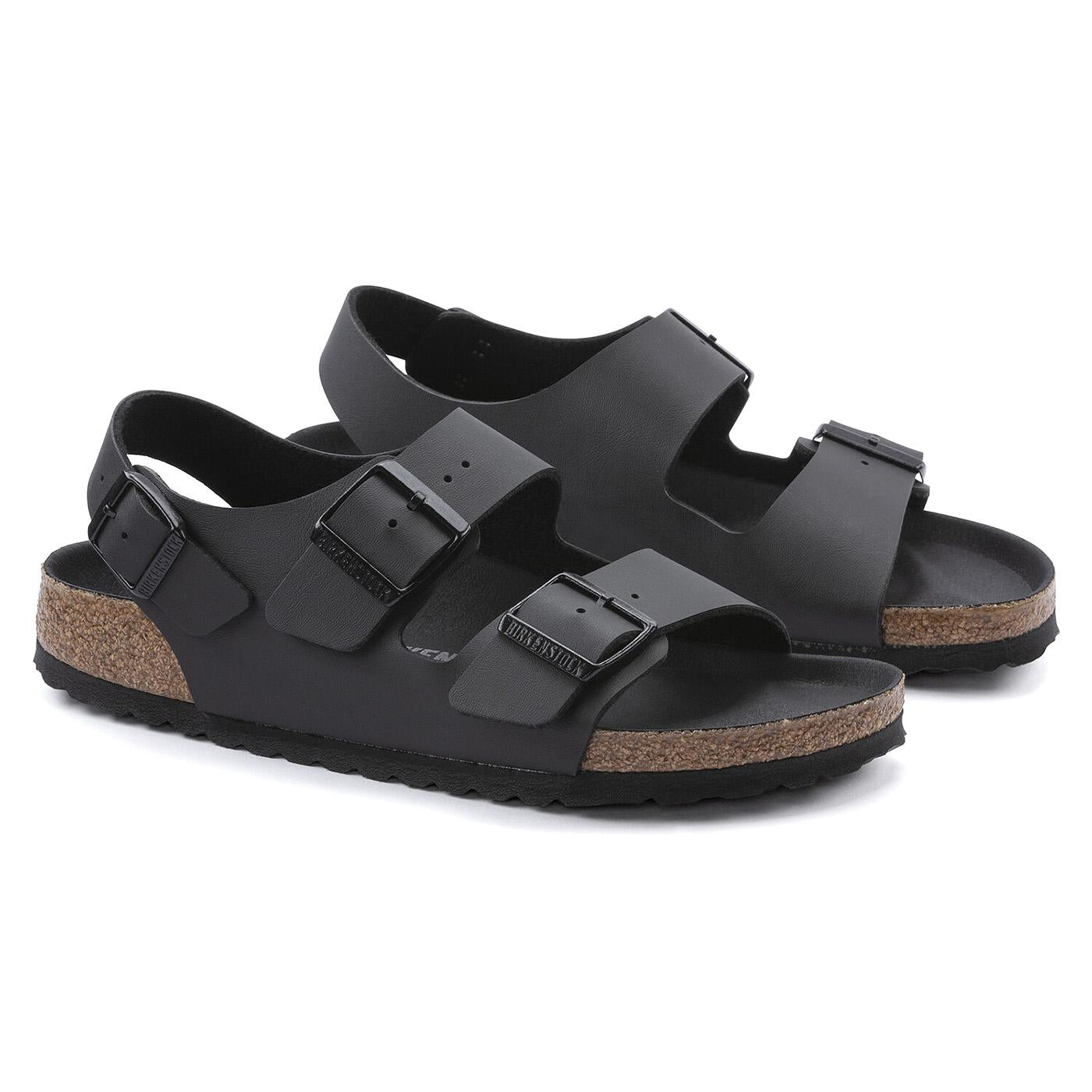 Milano Triples Black Birko Flor Sandals - Sandali Uomo Nero 1024998  BIRKENSTOCK 