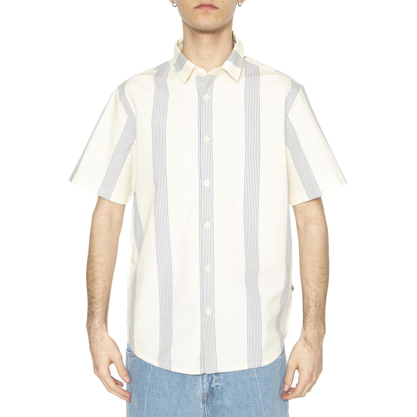 Persian Stripes Tom Shirt Ecru - Camicia Maniche Corte Uomo Multicolore MSH00212-ECRU  THINKING 