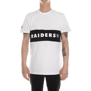 BORDER EDGE PANEL TEE OAKLAND RAIDERS WHITE 11372568  NEW ERA 