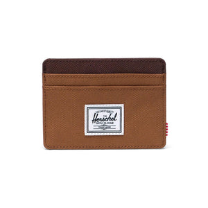 CHARLIE CARDHOLDER RUBBER CHICORY COFFEE - Portacarte Marrone 30065 06426 HERSCHEL 