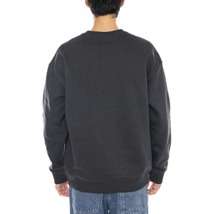 Workwear SWS Washed Black Sweat - Felpa Girocollo Uomo Nera 112372312 . LEE 