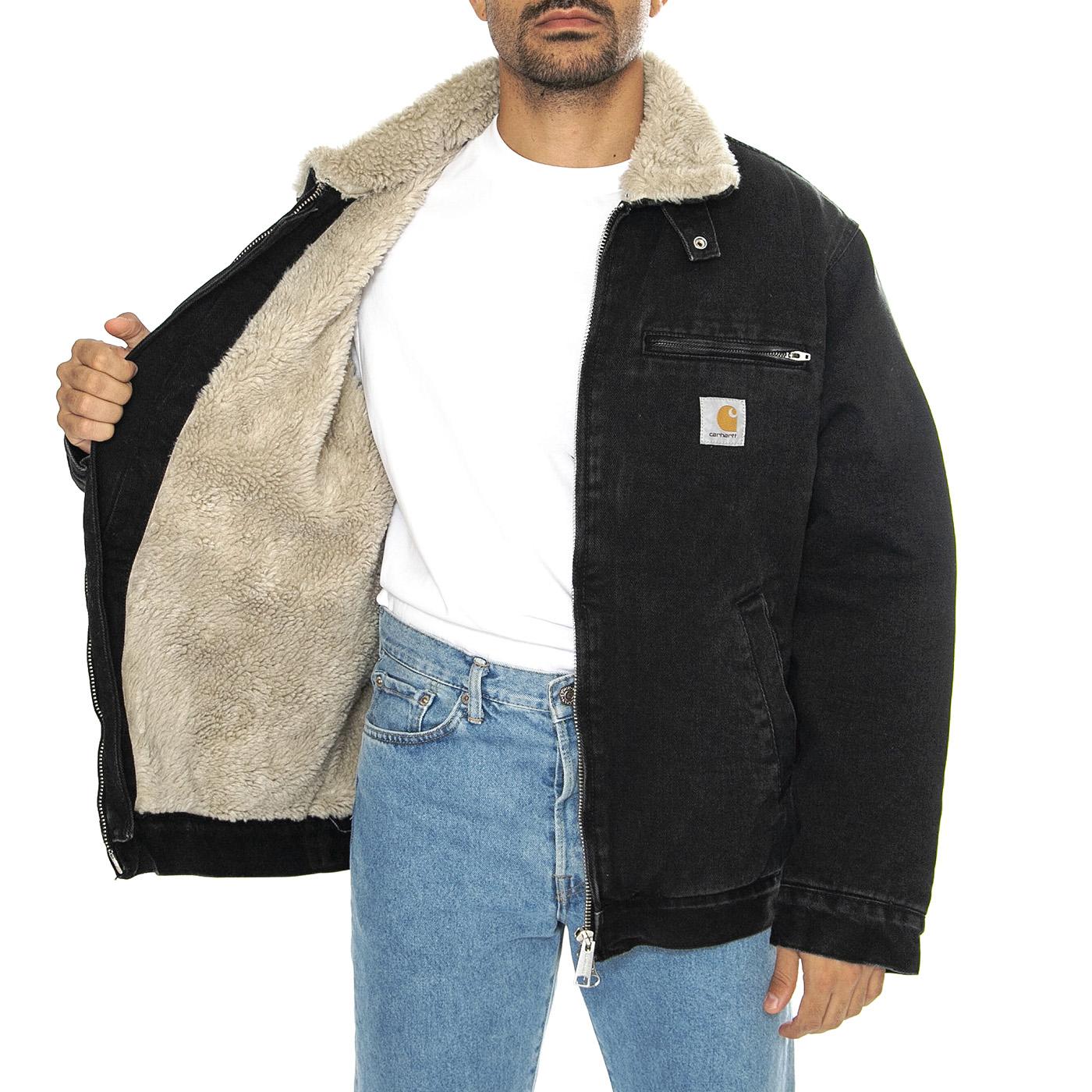 Herald Jacket Black / Wall stone washed - Giacca Uomo Nera I033765.2JQ06  CARHARTT WIP 