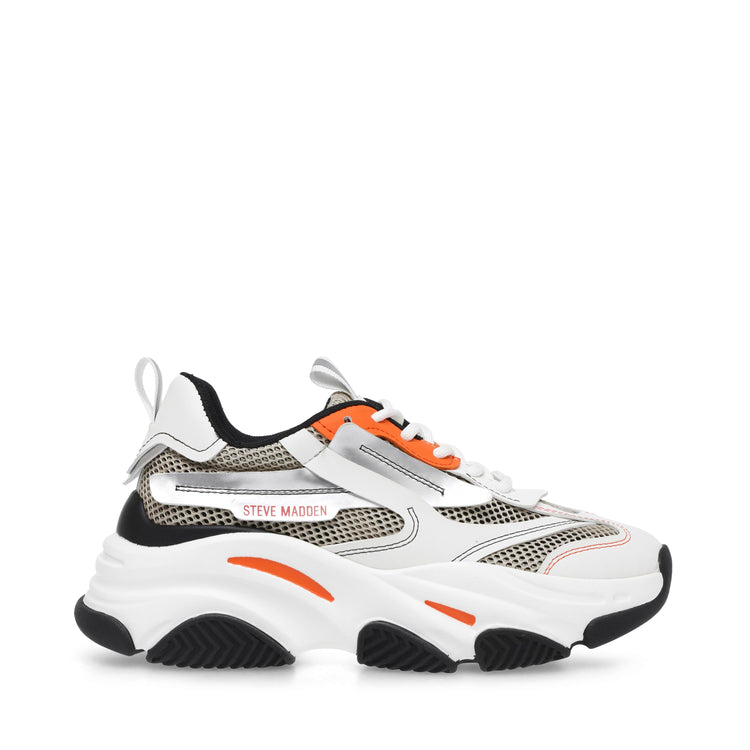 Possession Gry / Wht - Scarpe Stringate Profilo Basso Donna Grigie / Bianche SMPPOSSESSION-GRYWHT  STEVE MADDEN 