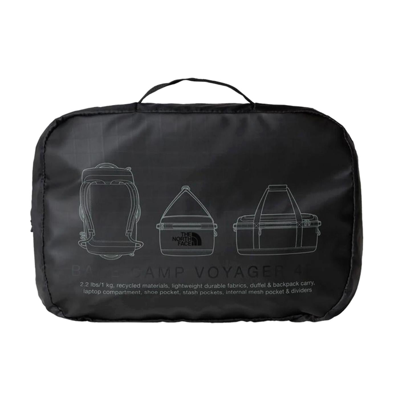Base Camp Voyager Duffel 42l - Borsa da Viaggio Nera NF0A52RQKT01  THE NORTH FACE 