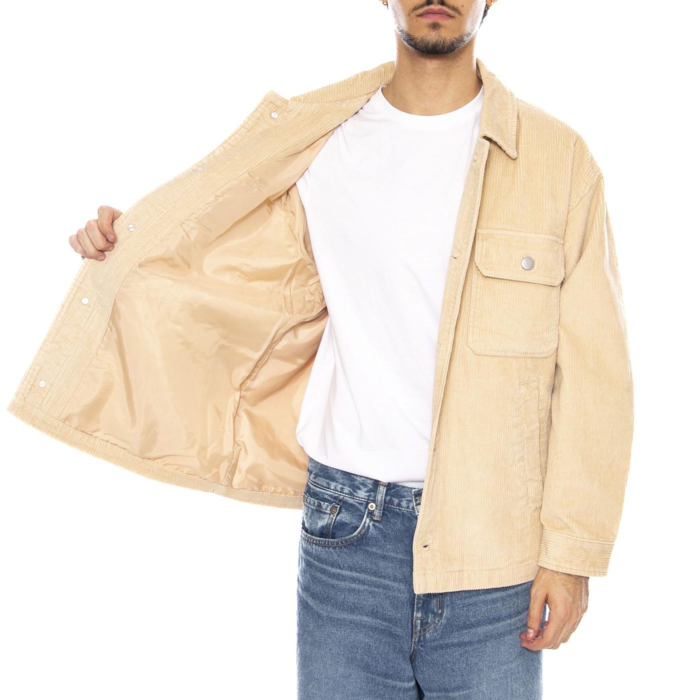 Benny Cord Shirt Jacke Irish Cream - Giacca / Camicia Uomo Beige 121160050 IRC OBEY 
