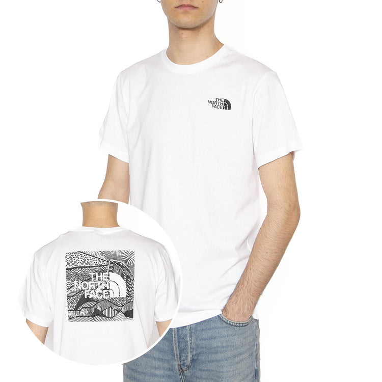 Men's S/S Box Nse Celebration Tee - Maglietta Girocollo Uomo Bianca NF0A87NVFN41  THE NORTH FACE 