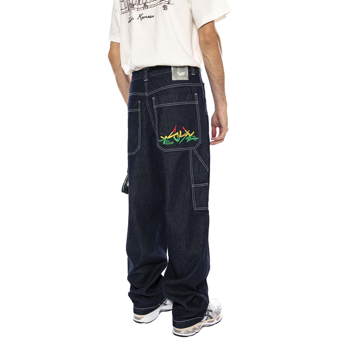 Baggy Ric. Rasta-T Denim Blue - Lav Ecowash - Pantaloni Denim Jeans Uomo Blu RASTA-L-DNMB-001 . BLUESKIN 