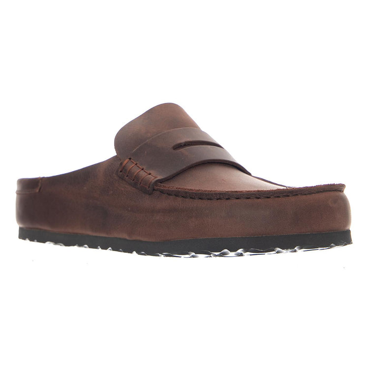 Naples Wrapped Oiled Leather Narrow Fit Habana - Mocassini Uomo Marroni 1029700 HBN BIRKENSTOCK 