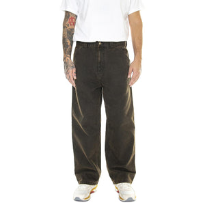 OG Single Knee Pant Black / Deep H Brown /stone washed - Pantaloni Uomo Marroni I032360.1TS06  CARHARTT WIP 