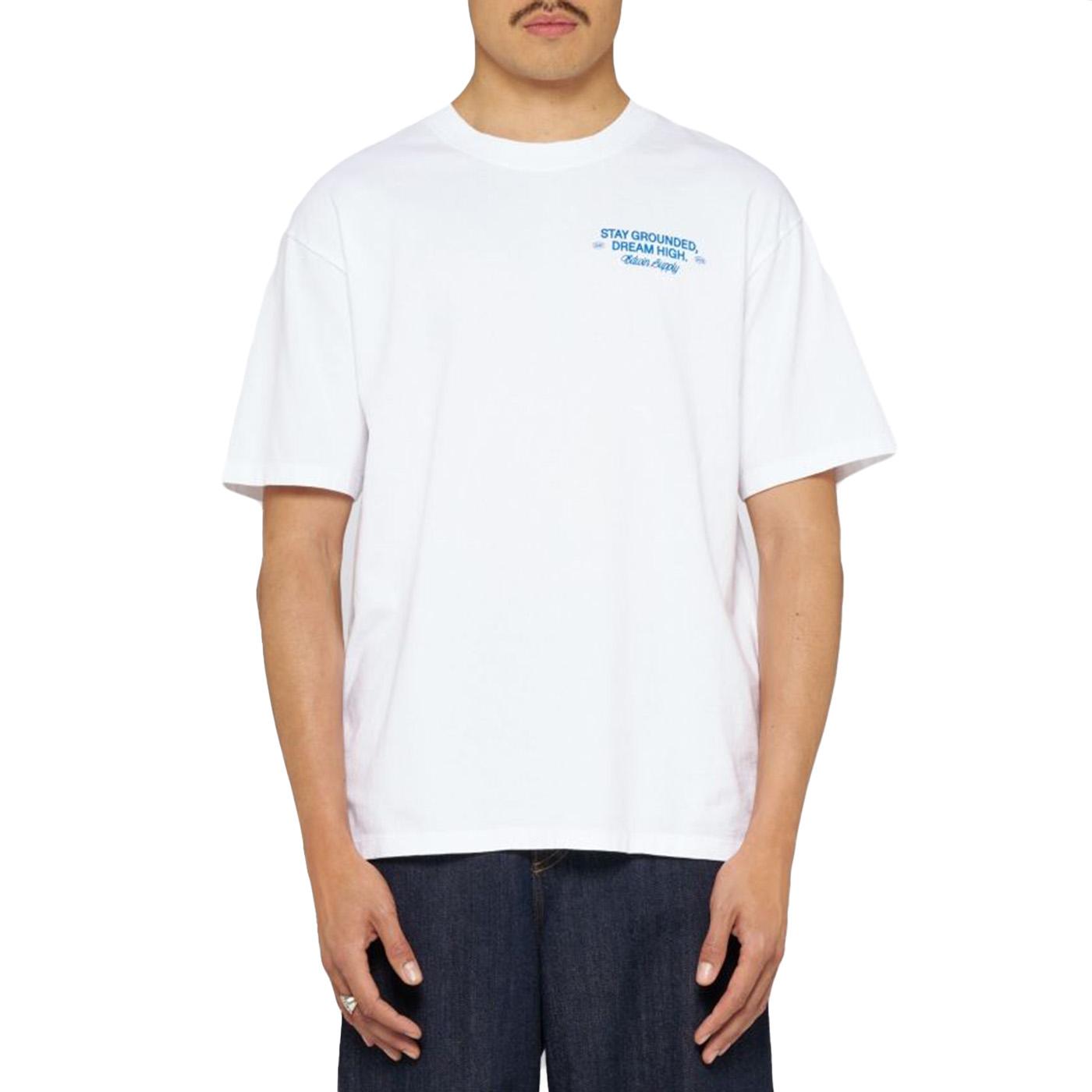 LAID-BACK LEAGUE WHITE - Maglietta Girocollo Uomo Bianca I036611.02.67. 02,67 EDWIN 
