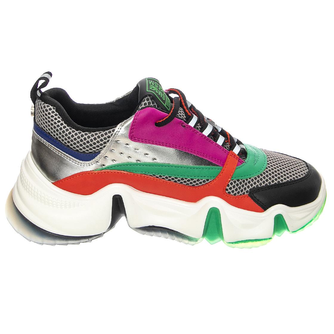 City Soul Org / Sil - Scarpe Stringate Profilo Basso Donna Multicolore SMPCITY SOUL-ORGSIL  STEVE MADDEN 