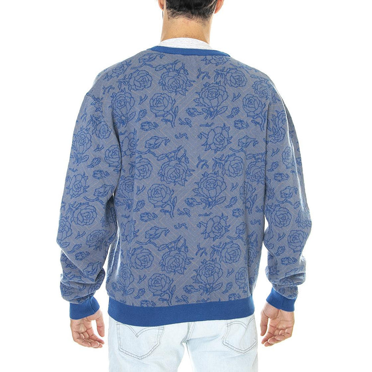 Botanical Knit Cardigan Multi Colour - Cardigan Uomo Blu / Multicolore SCA-CDG-0001  SANTA CRUZ 