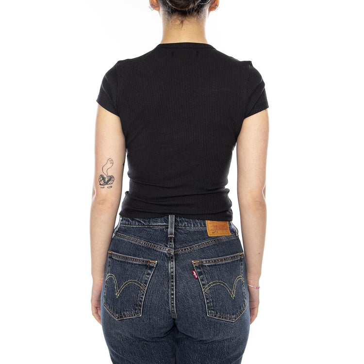 CAMERON TEE BLACK - Maglietta Girocollo Donna Nera VN000RD1 BLK1 VANS 
