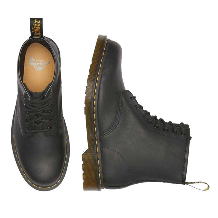 1460 GREASY BLACK - Stivaletti Stringati Uomo Neri 11822003 . DR.MARTENS 