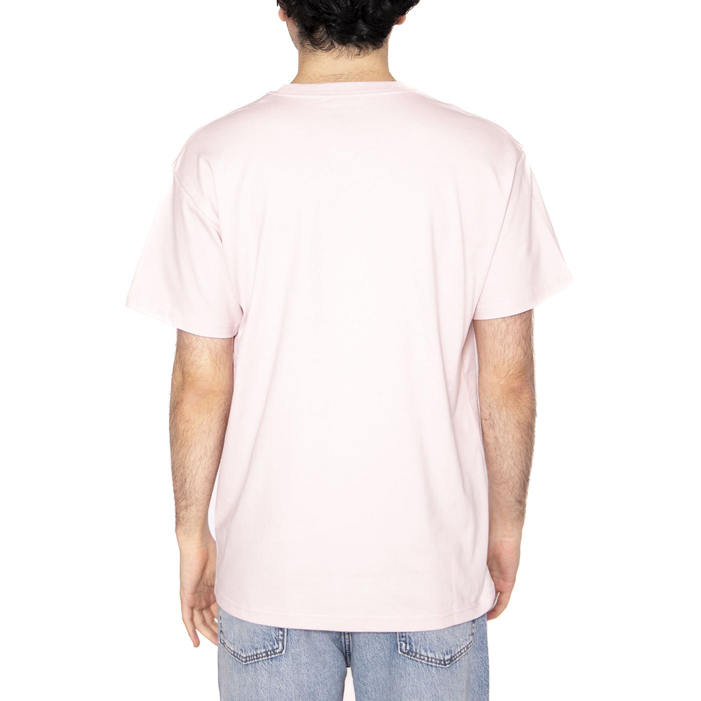 S/S Chase T-Shirt Air Pink / Gold - Maglietta Girocollo Uomo Rosa I026391.2VAXX  CARHARTT WIP 
