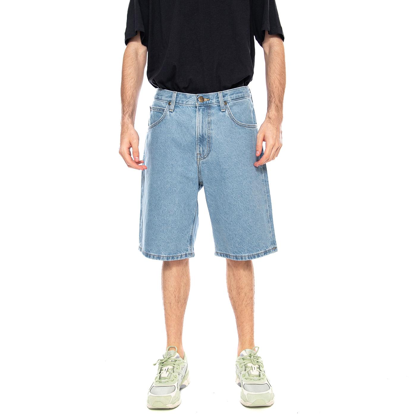 ASHER SHORT MITCH Blue - Bermuda Denim Jeans Uomo Blu 112376919 BL LEE 