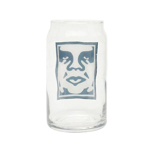Obey Icon Drinking Glass Clear - Bicchiere con Logo a Contrasto 100040000-CLR  OBEY 