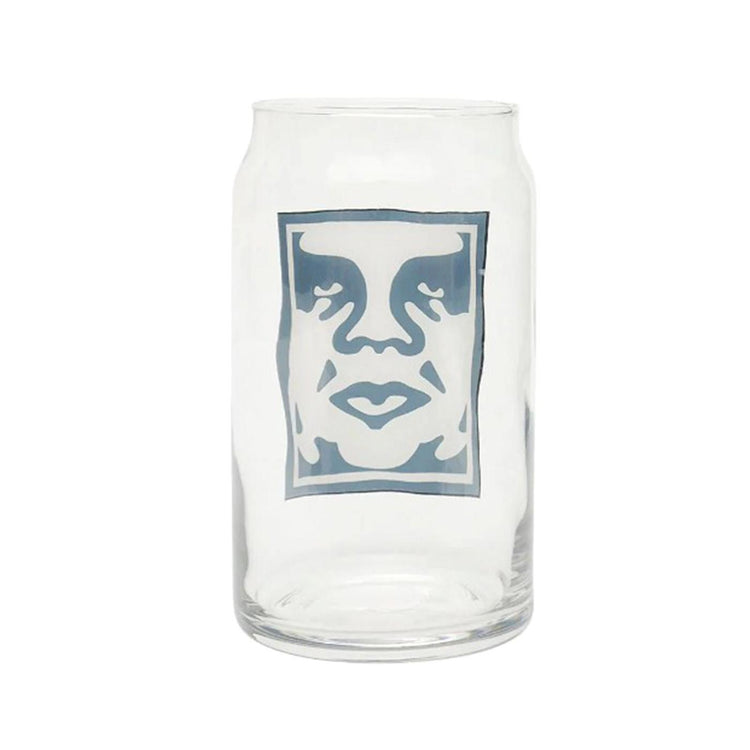 Obey Icon Drinking Glass Clear - Bicchiere con Logo a Contrasto 100040000-CLR  OBEY 