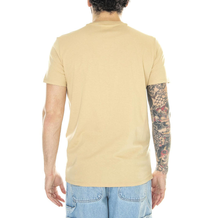 T-Shirt IQX - Maglietta Girocollo Uomo Beige TH6709-IXQ  LACOSTE 