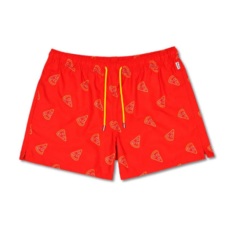 Pizza Slice Swimshorts 4300 - Costume da Bagno Uomo Rosso PZS116-4300-4300  HAPPY SOCKS 