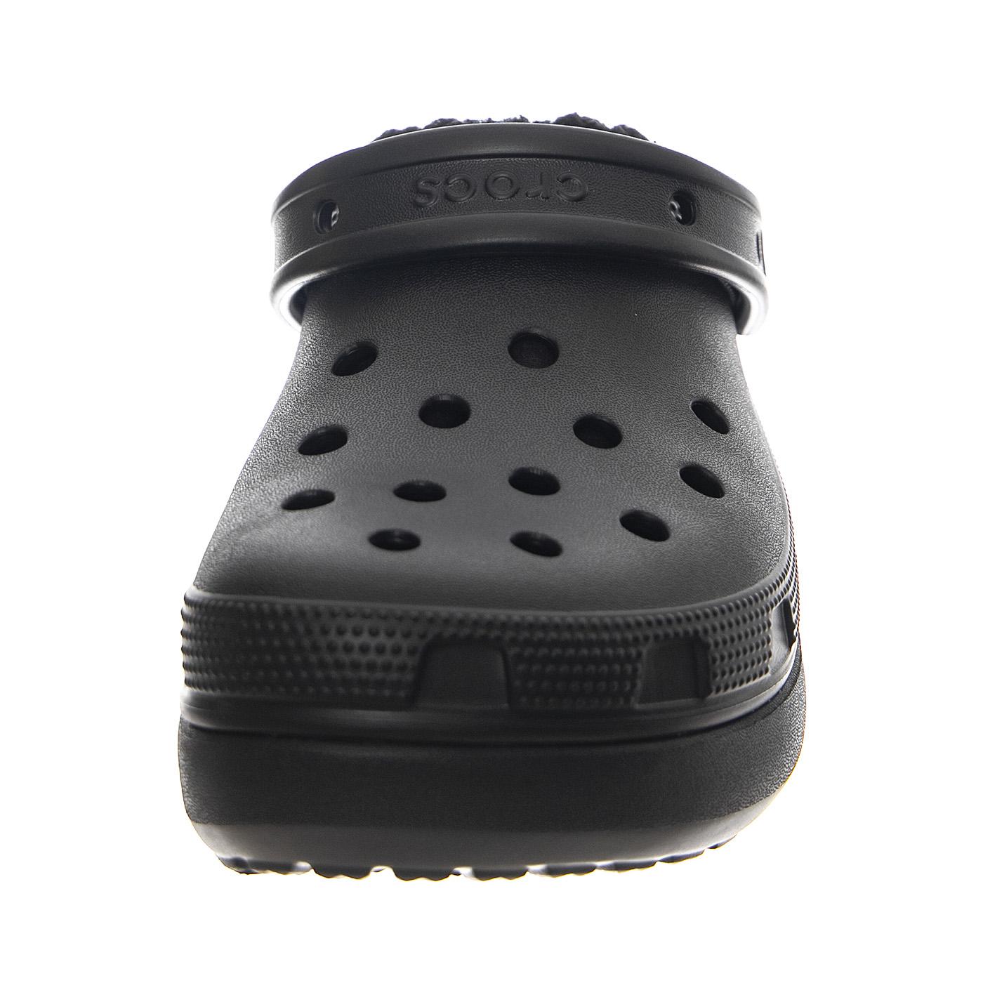 Classic Platform Lined Clog W BLK -  Sandali Donna Neri CR.207938-BLK  CROCS 