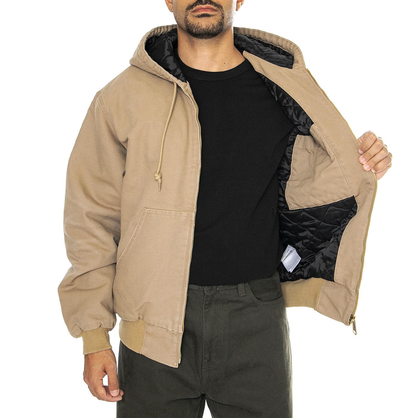 OG Active Jacket Peanut aged canvas - Giacca con Cappuccio Uomo Marrone I027360.2FS3K  CARHARTT WIP 