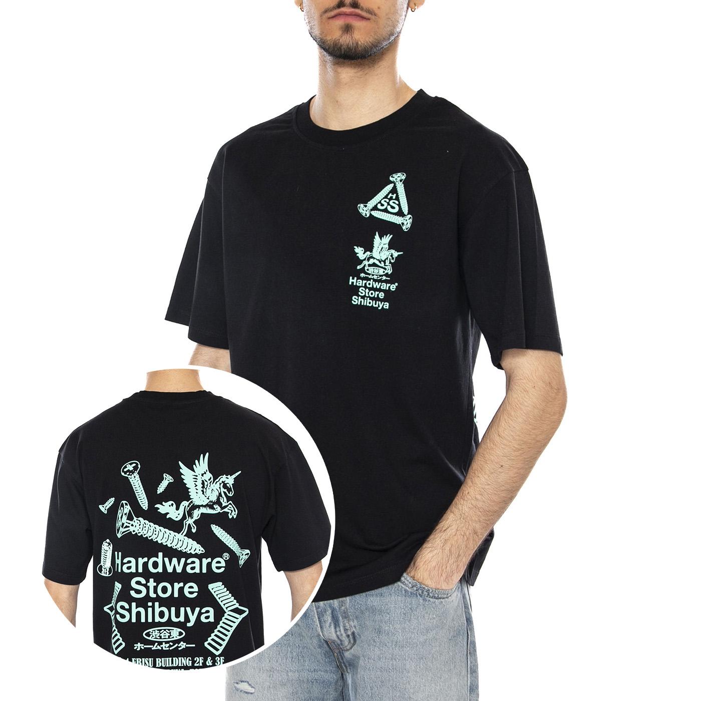 HARDWARE STORE SHIBUYA TS - Maglietta Girocollo Uomo Nera I036639.89.67. 89,67 EDWIN 