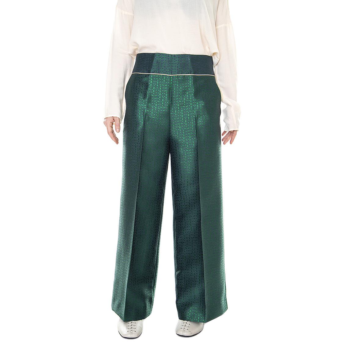 Classic 021SD25028 - Pantaloni Donna Verdi / Foresta / Pavone 021SD25028 -029068-01 . ALESSIA SANTI 