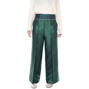 Classic 021SD25028 - Pantaloni Donna Verdi / Foresta / Pavone 021SD25028 -029068-01 . ALESSIA SANTI 