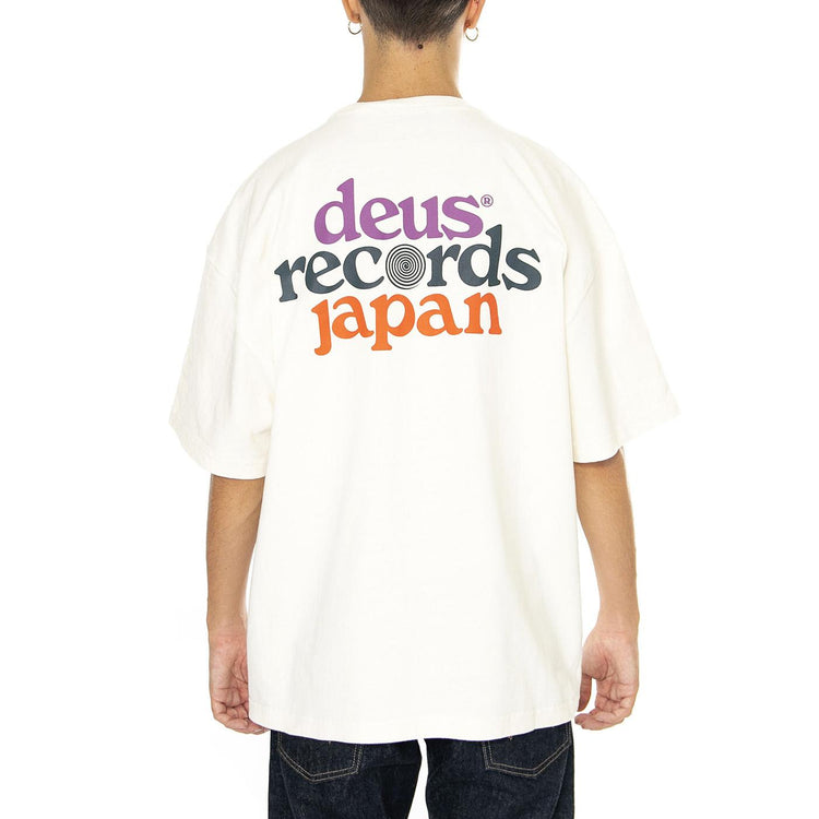 Strata Tee Vintage White - Maglietta Girocollo Uomo Beige DMF241762  DEUS EX MACHINA 