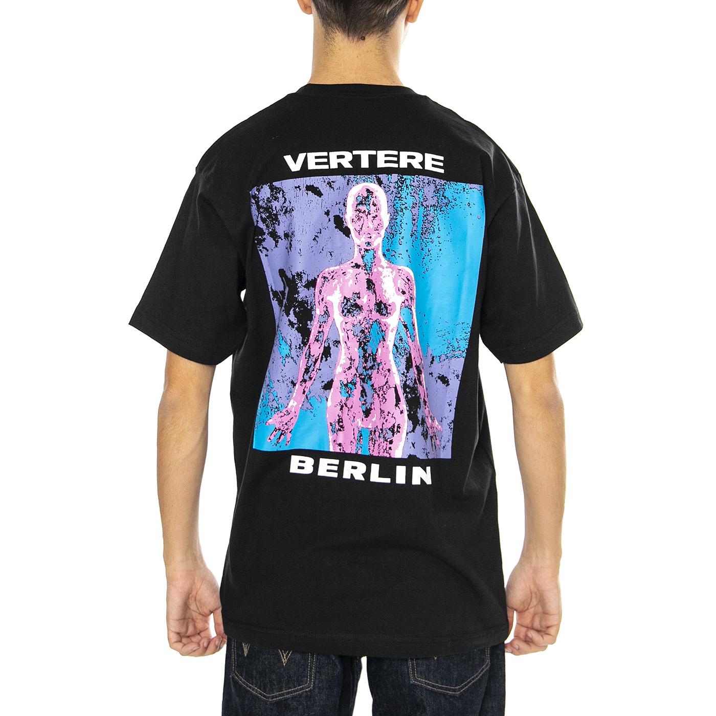 Faded T-Shirt Black - Maglietta Girocollo Uomo Nera VER-T267-BLK  VERTERE BERLIN 