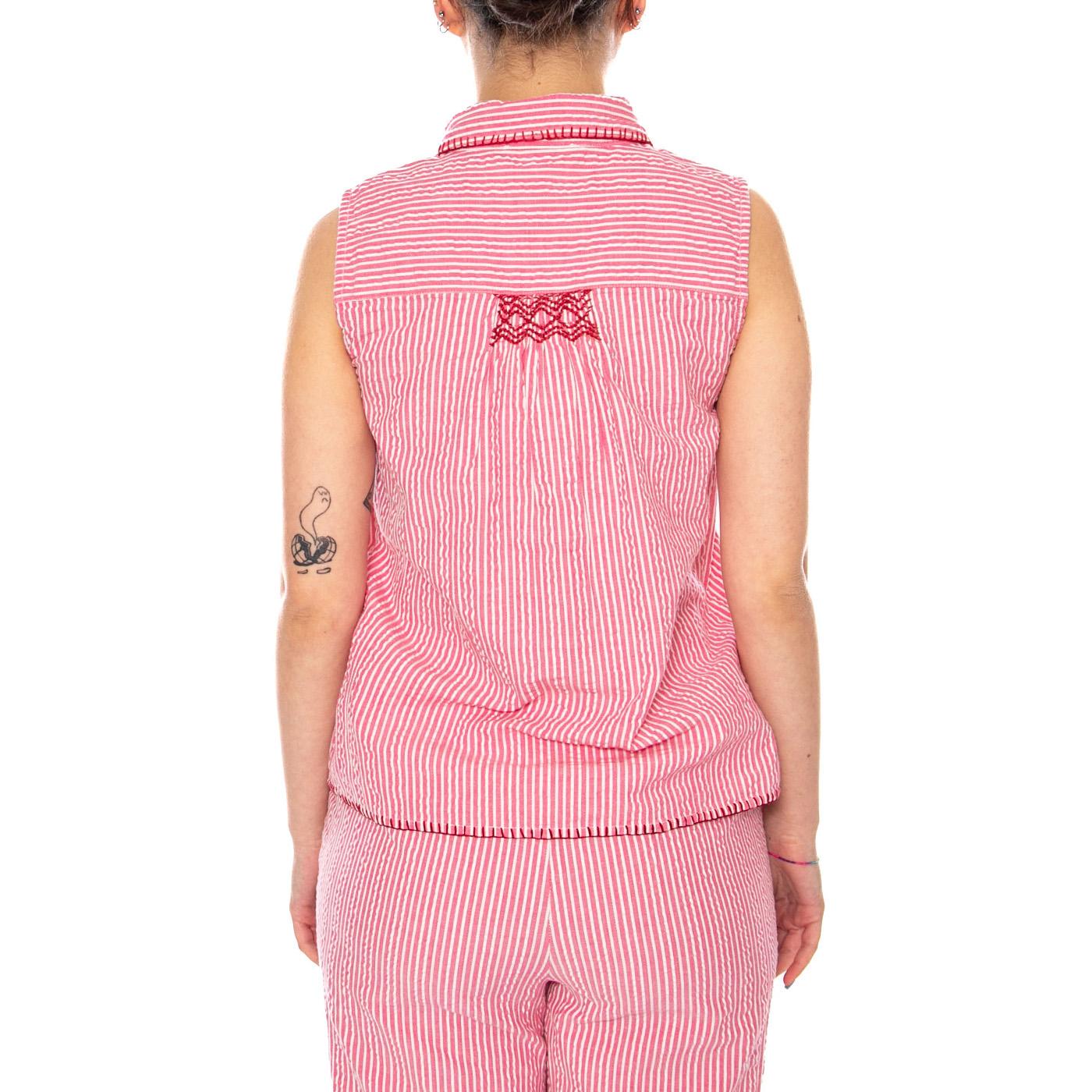 S/S BLOUSES-TOP PINK - Top Smanicato Donna Rosa 4.62.125.26 306 MD'M 