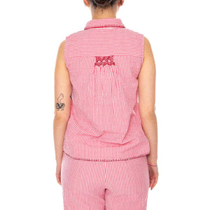 S/S BLOUSES-TOP PINK - Top Smanicato Donna Rosa 4.62.125.26 306 MD'M 