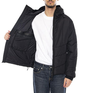 Muster Padding Jacket Black - Giacca con Cappuccio Uomo Nera OGJ027-BLACK . OFF GRID 