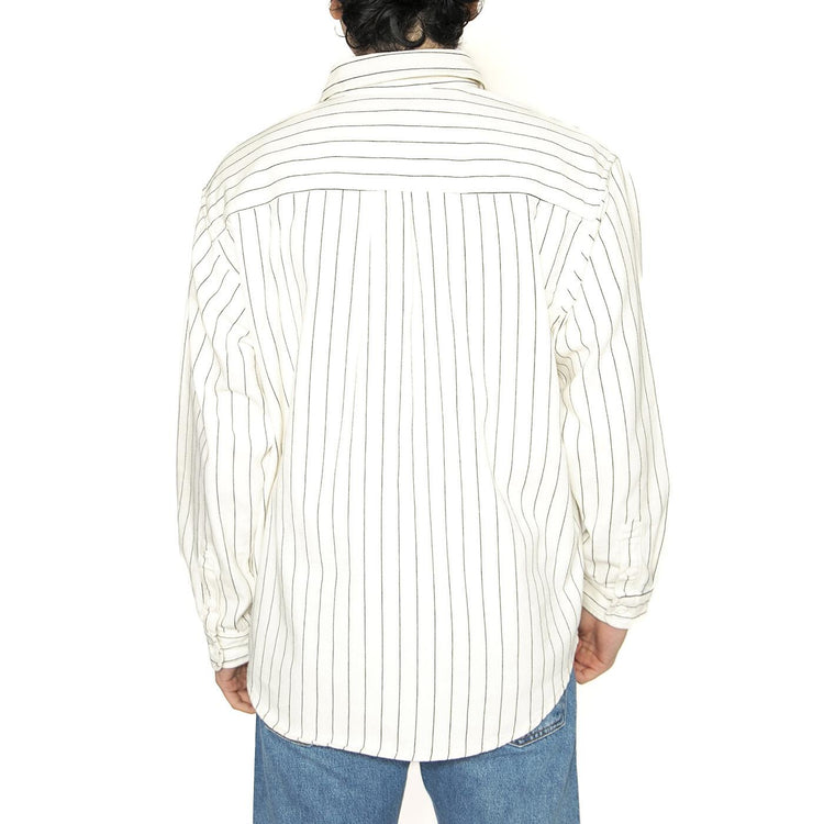 Hendry Shirt Jac Seaton Stripe, Wax / Dark Navy - Camicia Uom Bianca I034827.2RM02  CARHARTT WIP 
