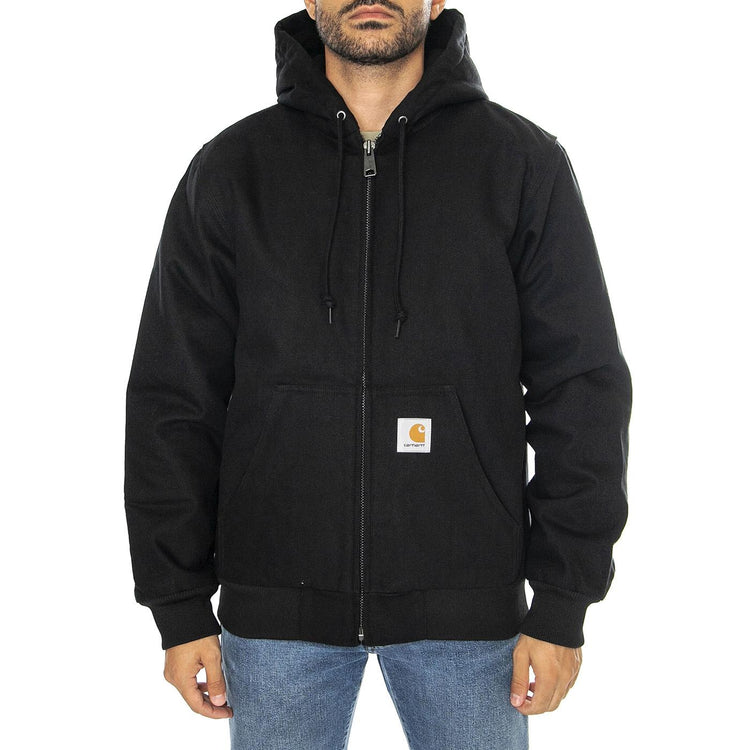 Active Jacket Black /rigid - Giacca con Cappuccio Uomo Nera I023083.8901 . CARHARTT WIP 