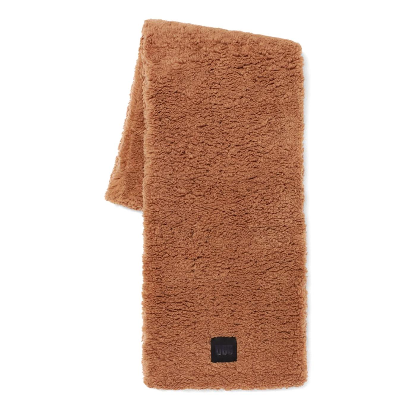 W Sherpa Oversized Scarf Caramel - Sciarpa Marrone UGA20052-CARM  UGG 