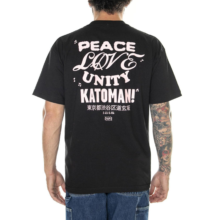 Beat Cafe S/S Tee Black - Maglietta Girocollo Uomo Nera TS02112-BLACK  HUF 