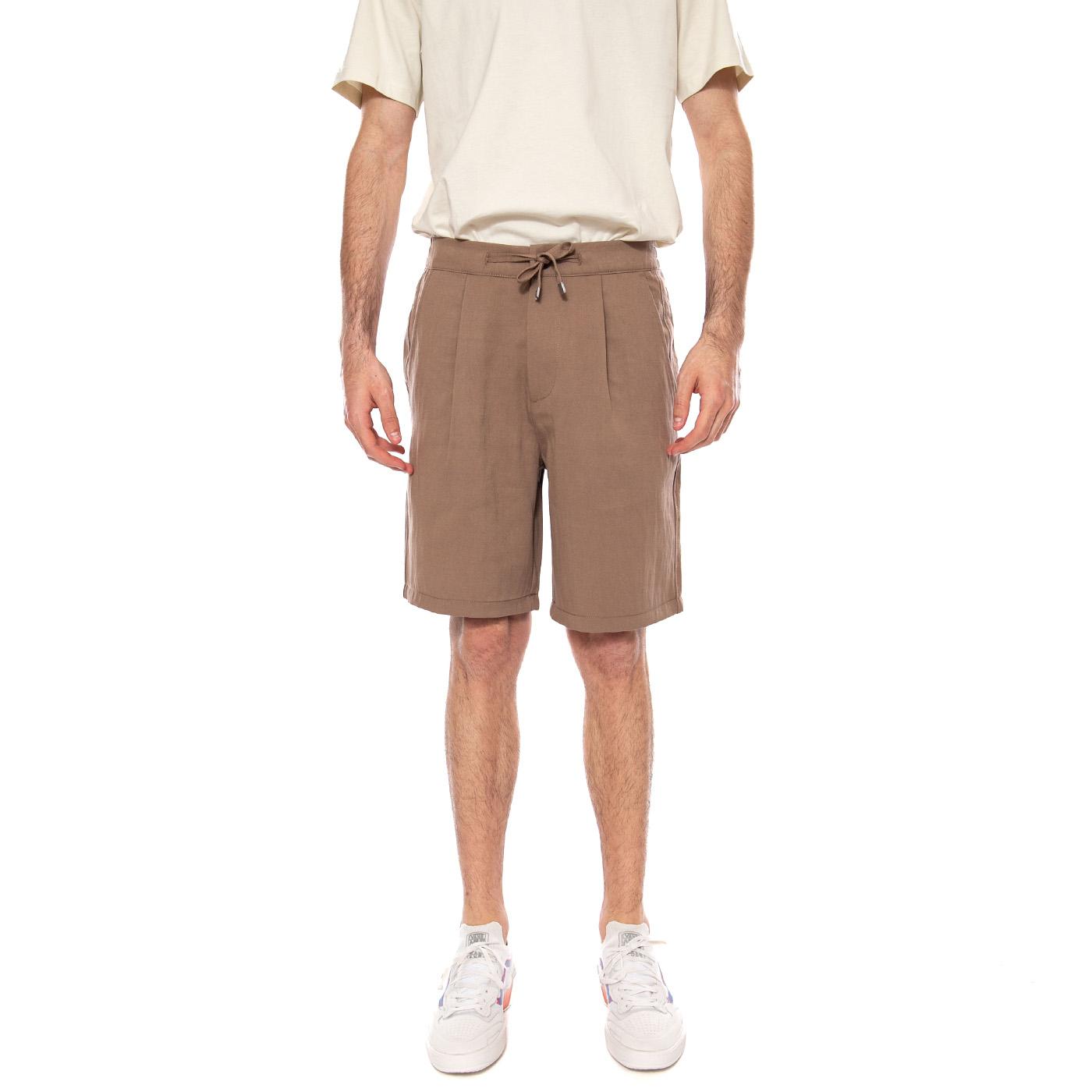 SHORTS CARIBU - Bermuda Uomo Marroni 22037261 4942872 ONLY & SONS 