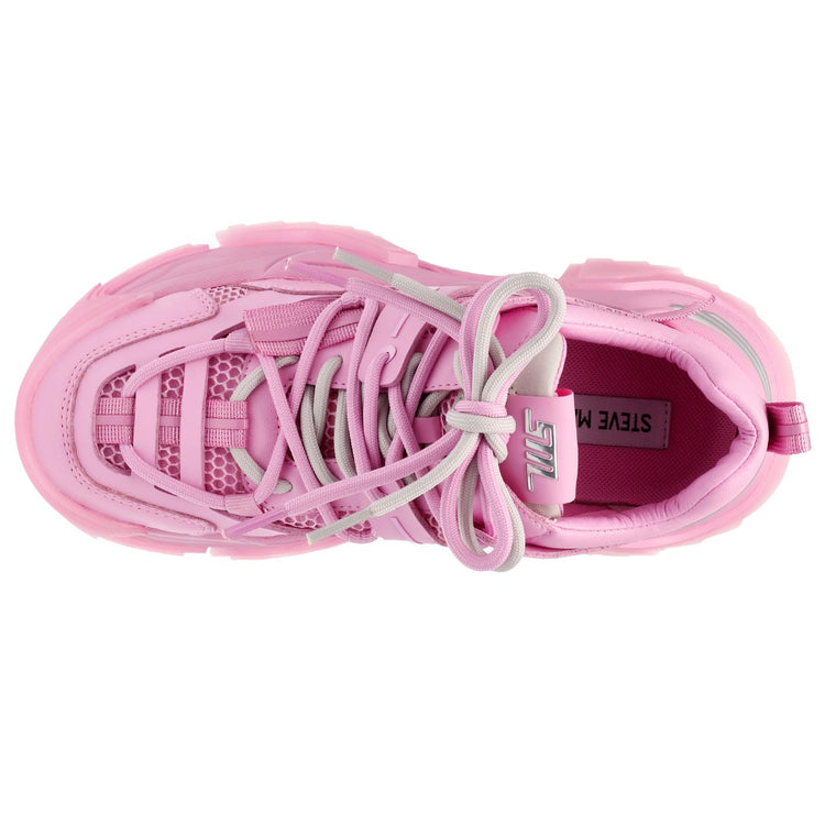 Kingdom Pink / Pink Mesh + PU - Scarpe Stringate Profilo Basso Donna Rosa SMPKINGDOM-PNKPNK  STEVE MADDEN 