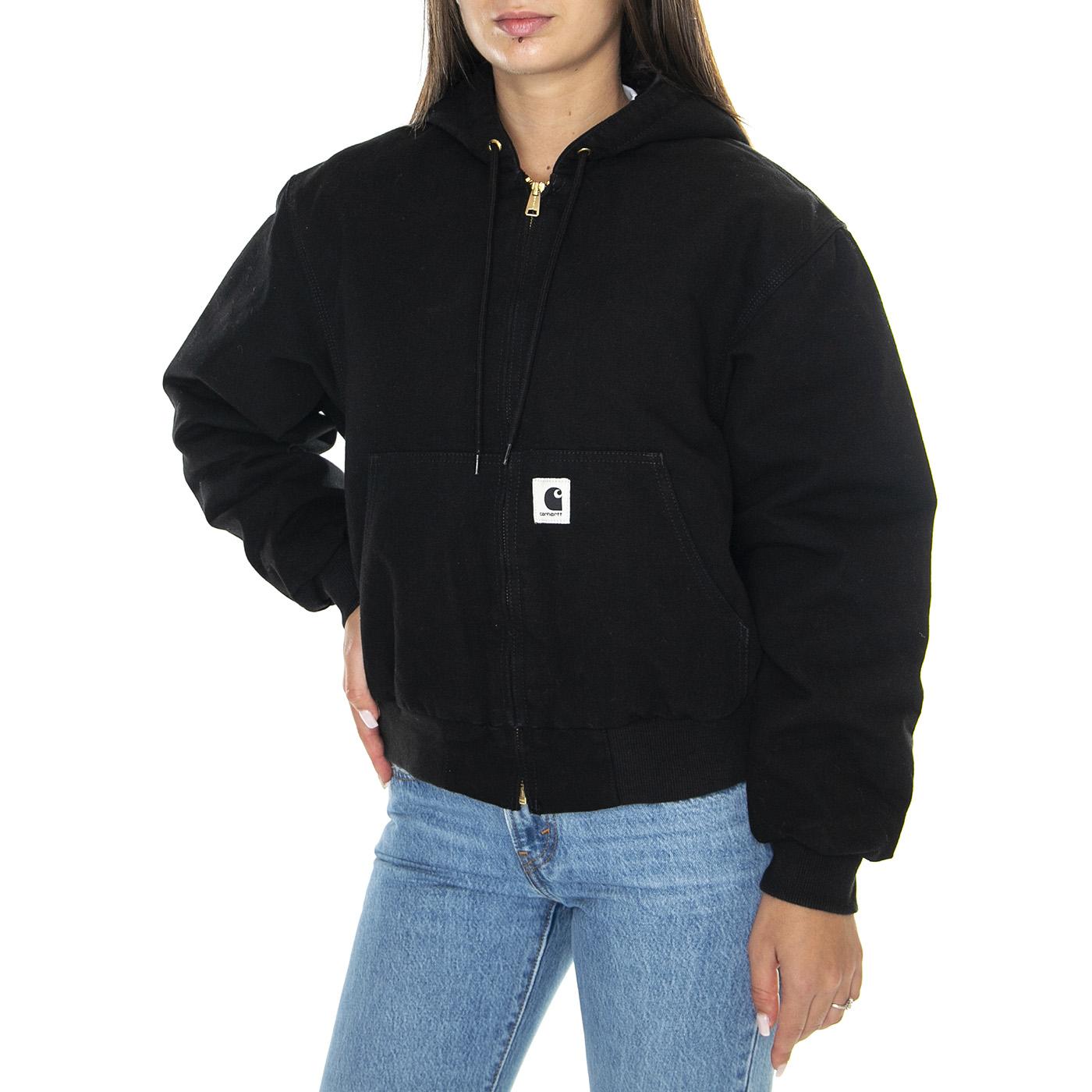 W' OG Active Jacket Black /rinsed - Giacca Donna Nera I032238.8902  CARHARTT WIP 