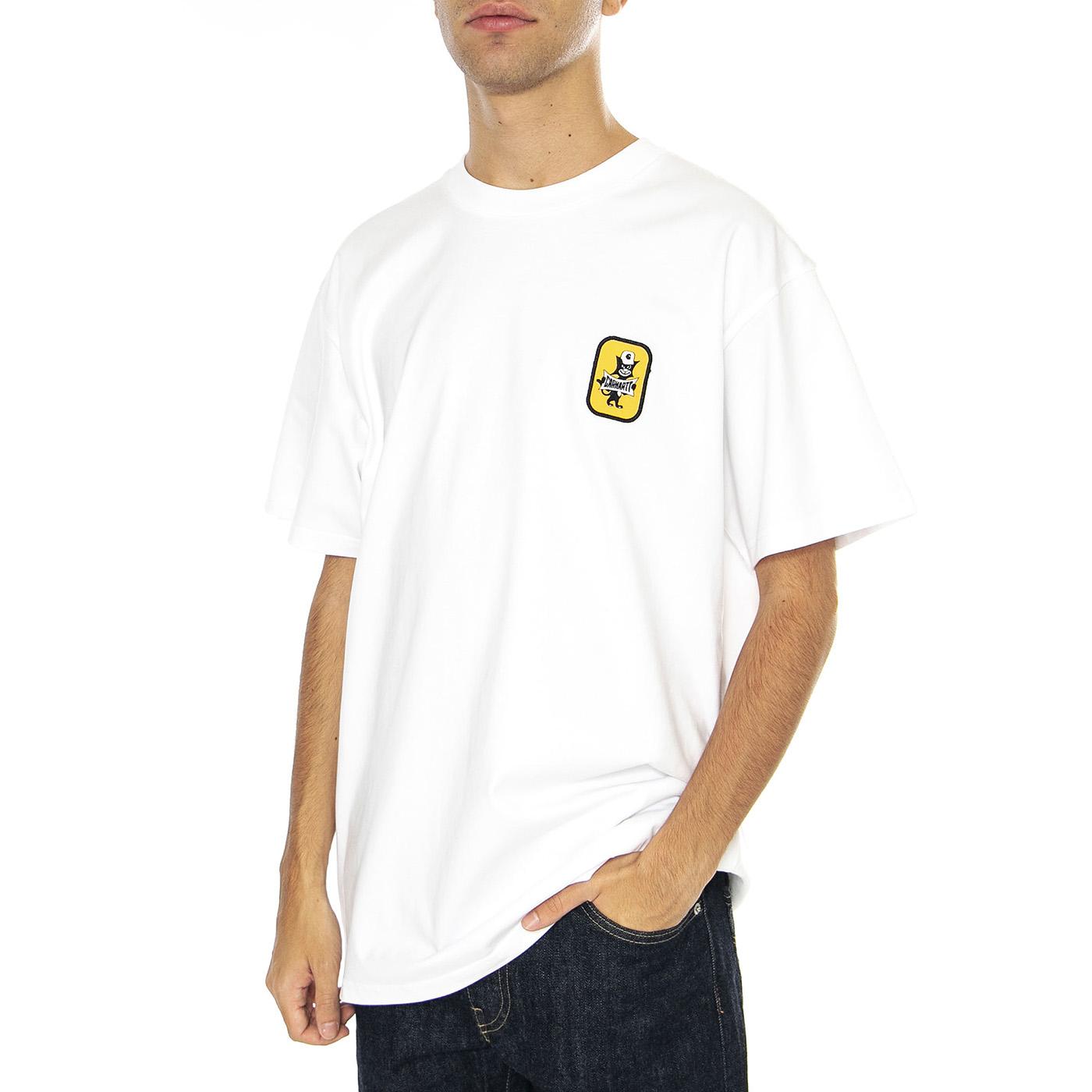 S/S Signal T-Shirt White - Maglietta Girocollo Uomo Bianca I033981.02XX  CARHARTT WIP 