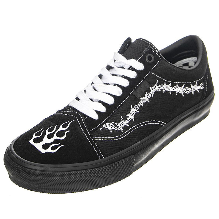 MN Skate Old Skool Elbe Black / White - Scarpe Stringate Profilo Basso Uomo Nere VN0A5FCBB8C1  VANS 